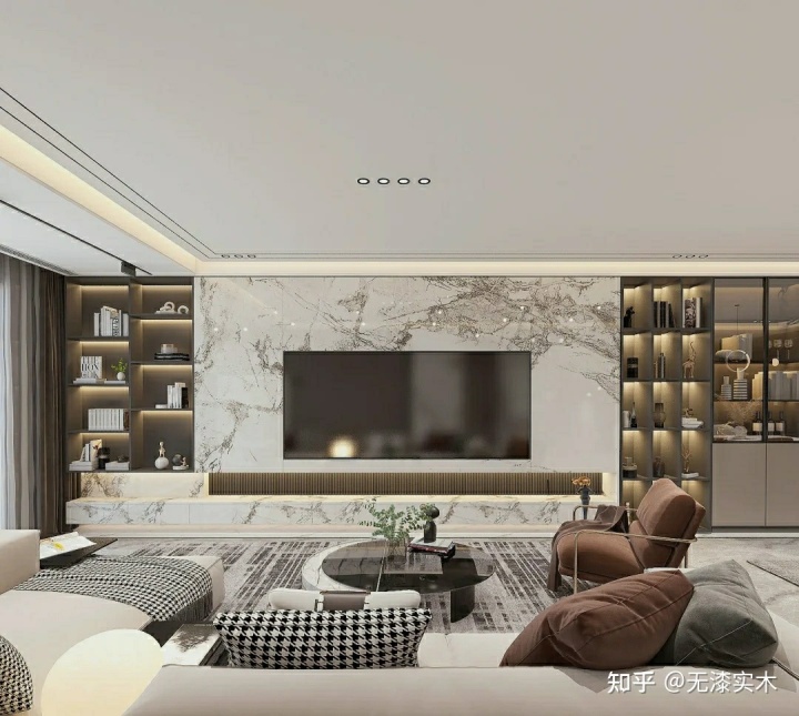 現(xiàn)代風格裝修_現(xiàn)代田園風格裝修效果圖_現(xiàn)代簡約風格別墅中空客廳裝修效果圖