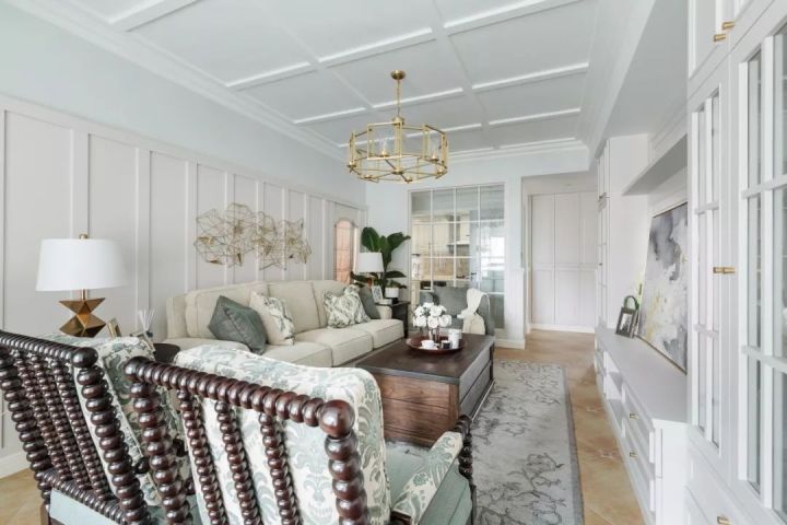 【百變空間】135平方美式裝修風(fēng)格案例介紹，明亮精美的美式裝修