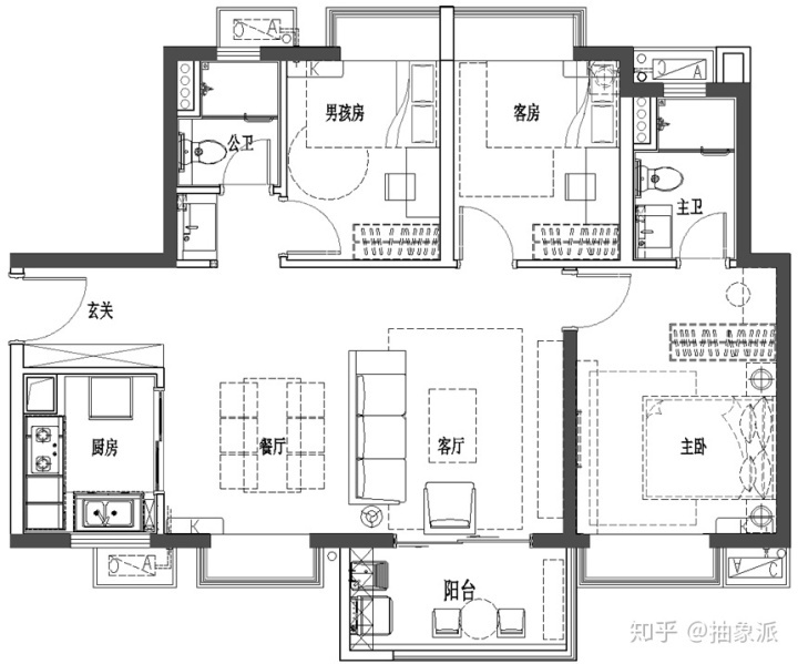 現(xiàn)代輕奢裝修效果圖，流行的高規(guī)格家裝，耐看還不過時(shí)