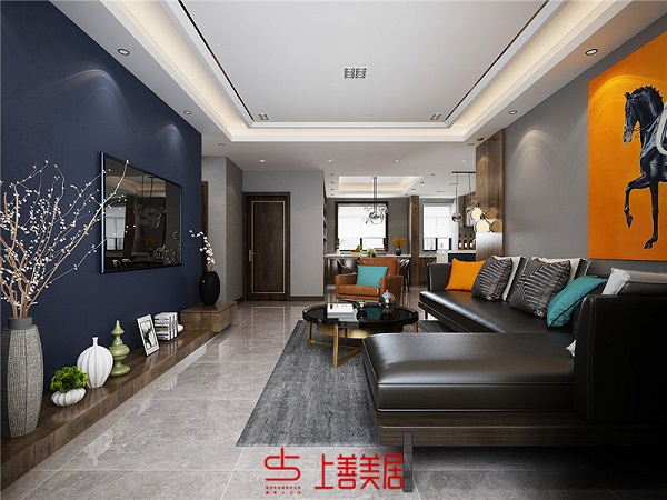 翠屏龍苑140㎡輕奢風(fēng)格裝修效果圖