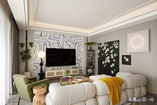 房屋浪漫布置圖片(95平米法式風格裝修，輕奢浪漫居所，姐妹們的夢想小家)(圖2)