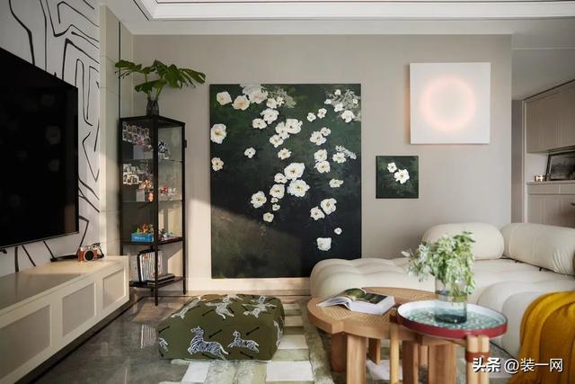 房屋浪漫布置圖片(95平米法式風格裝修，輕奢浪漫居所，姐妹們的夢想小家)(圖3)