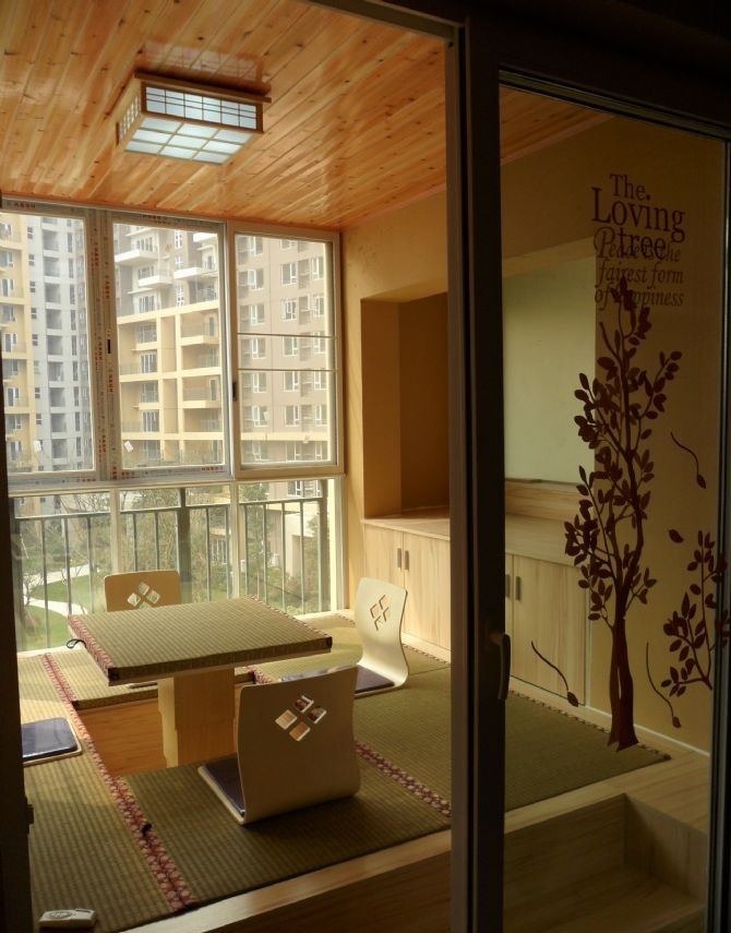 陽臺(tái)榻榻米效果圖，陽臺(tái)榻榻米布局