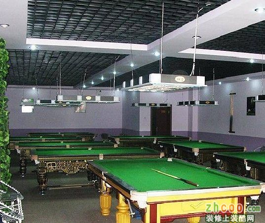 臺球廳裝修布置，桌球廳如何裝修好？