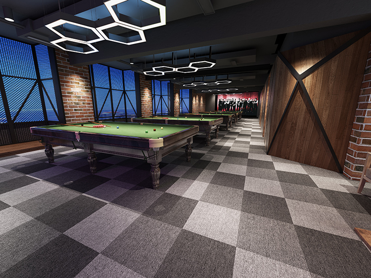 臺球廳裝修如何做？休閑臺球廳設(shè)計裝修效果圖