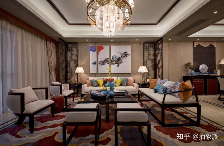 中式不一定要沉悶嚴(yán)肅，讓人眼前一亮的新中式裝修案例效果圖