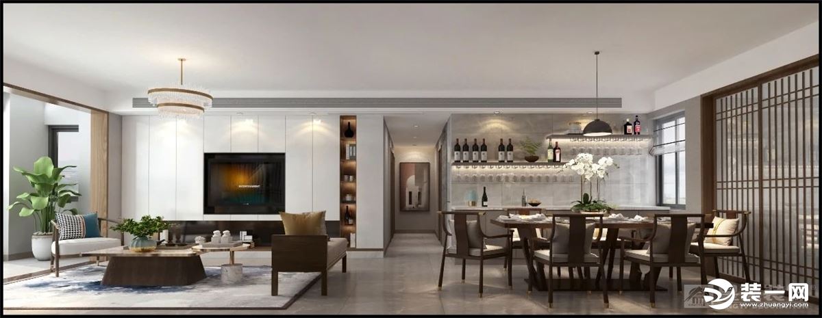 《【摩登4平臺(tái)app登錄】桂林星藝裝飾120㎡中式禪意風(fēng)格住宅 仿木瓷磚效果一絕！》