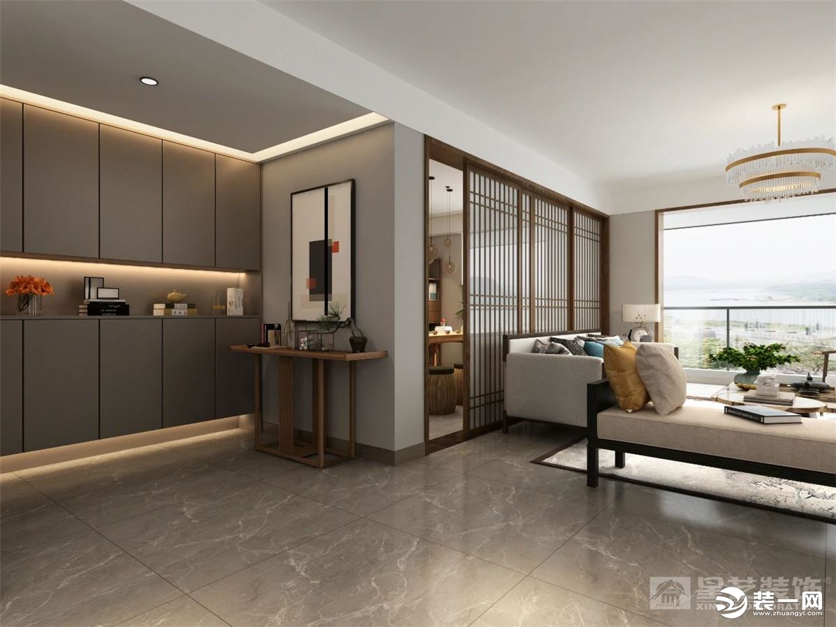《【摩登4平臺(tái)app登錄】桂林星藝裝飾120㎡中式禪意風(fēng)格住宅 仿木瓷磚效果一絕！》