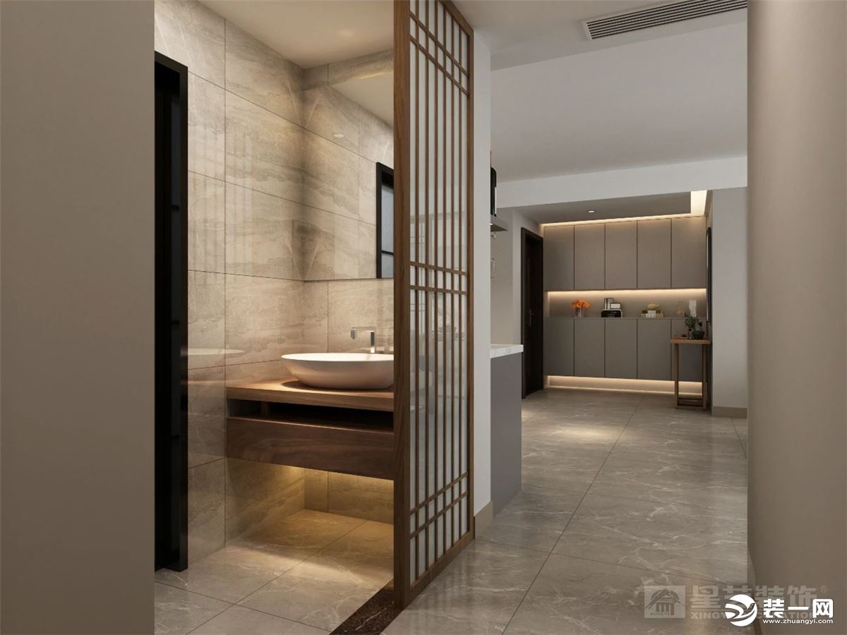 《【摩登4平臺(tái)app登錄】桂林星藝裝飾120㎡中式禪意風(fēng)格住宅 仿木瓷磚效果一絕！》