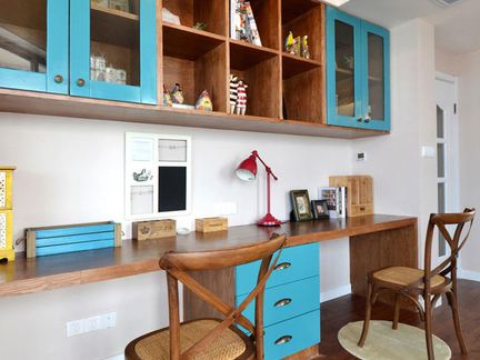 怎么設(shè)計雙人書房  家有倆娃的人必看