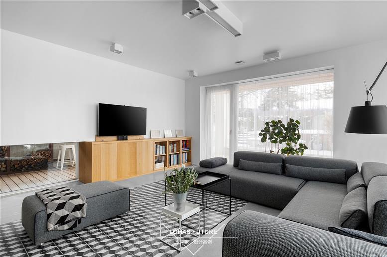 遠(yuǎn)洋榮域120平米北歐風(fēng)格三室兩廳裝修效果圖(未來(lái)家裝飾作品)