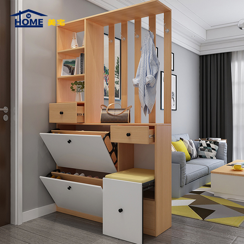 客廳玄關(guān)鞋柜效果圖，風(fēng)格多樣任你挑選