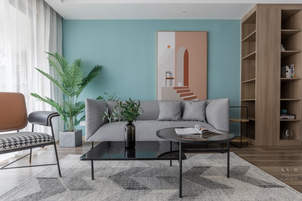 客廳沙發(fā)裝修效果圖四時(shí)風(fēng)景，比不過(guò)家里的澄澈溫柔北歐極簡(jiǎn)客廳設(shè)計(jì)圖片賞析