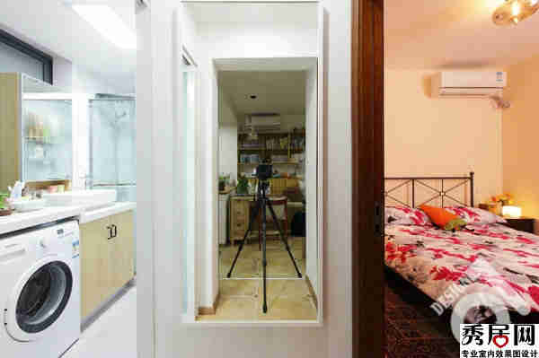 臥室?guī)l(wèi)生間中間墻掛鏡子風水好不好 臥室?guī)鶋γ娓鼟扃R子裝修效果圖