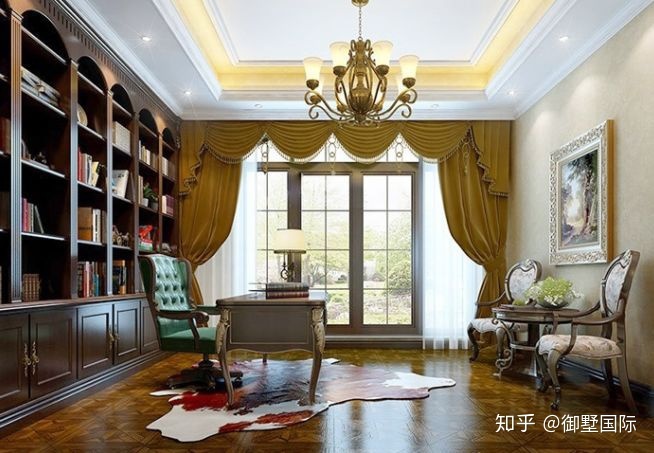 歐式別墅書房設(shè)計(jì)，各有千秋
