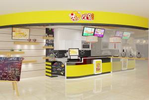 鄭州陛夏奶茶店裝修效果圖,鄭州奶茶店設(shè)計(jì)公司，鄭州奶茶店設(shè)計(jì)案例