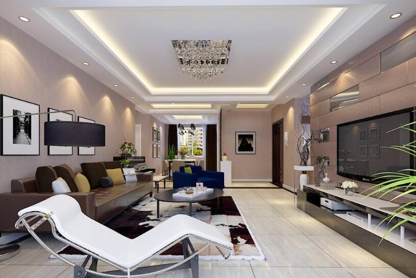 8套簡(jiǎn)歐風(fēng)格客廳裝修效果圖，現(xiàn)代家裝里的輕奢主義