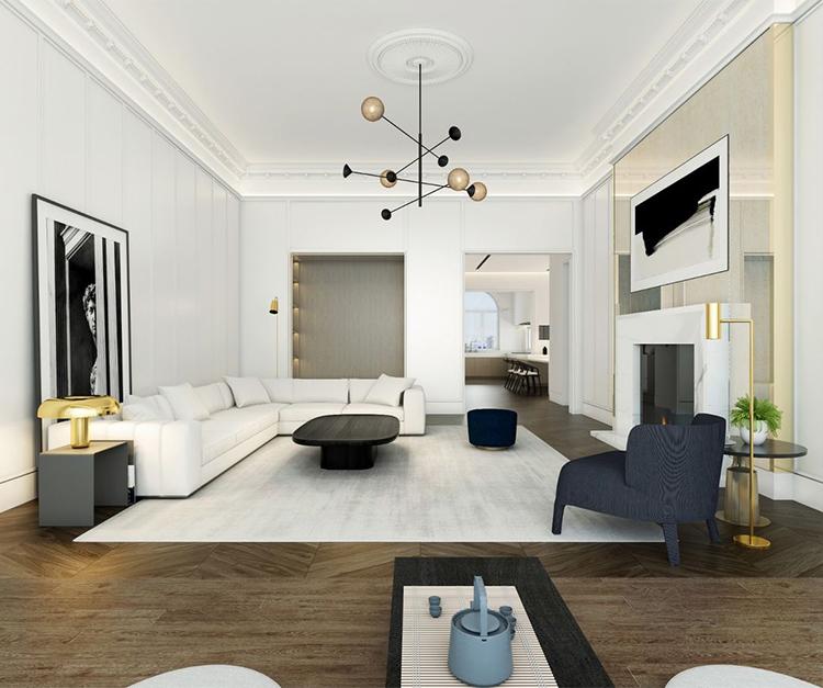 382平米的房這樣裝修，空間大了1倍，裝修只花了68萬！-北京城建龍樾灣別墅裝修