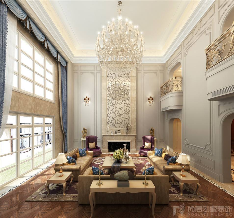 別墅裝修風(fēng)格_歐式別墅風(fēng)格裝修圖片大全_簡歐風(fēng)格別墅客廳裝修效果圖欣賞