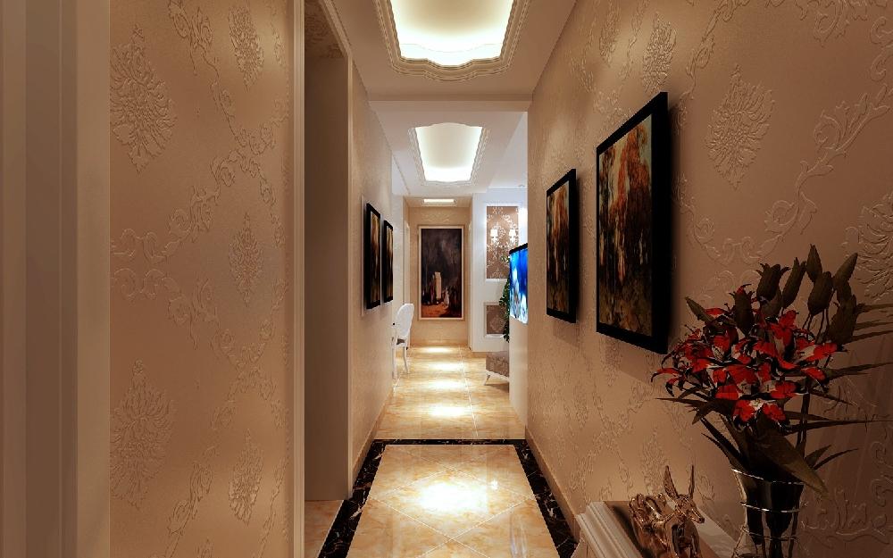 過道裝修設(shè)計效果圖，簡約風(fēng)格裝修效果圖過道