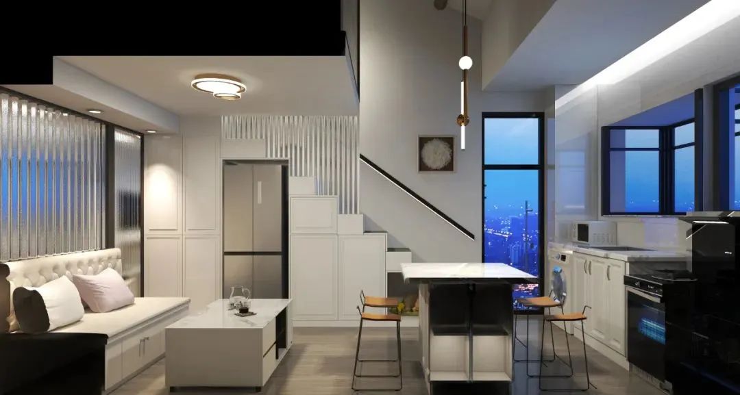 平房裝修_109平房進(jìn)門(mén)客廳餐廳裝修效果圖_四間平房裝修效果圖