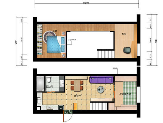 小復(fù)式樓業(yè)主淺談裝修心得，47平分出五個空間