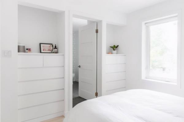 三亞裝修公司：小戶型房子裝修，臥室墻上挖三個壁櫥！