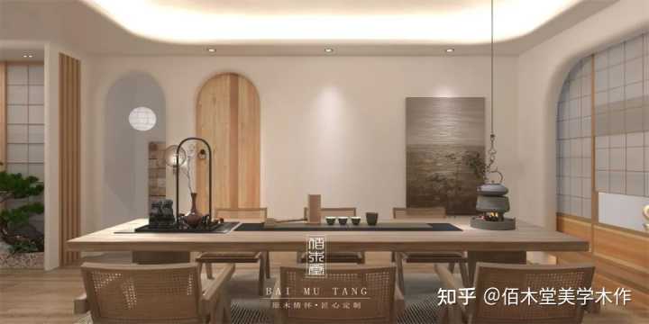 禪意風格室內設計_禪意裝修風格_禪意風格茶室效果圖