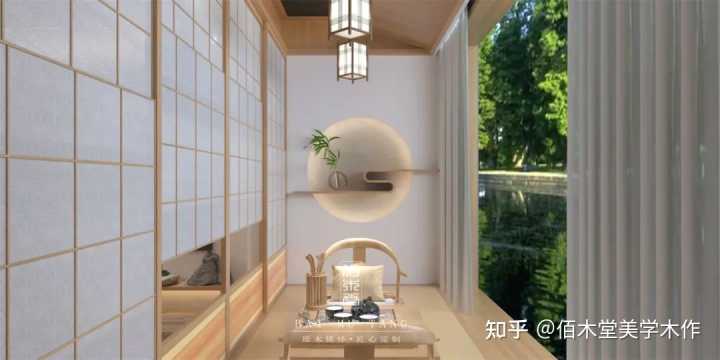 禪意風格茶室效果圖_禪意裝修風格_禪意風格室內設計