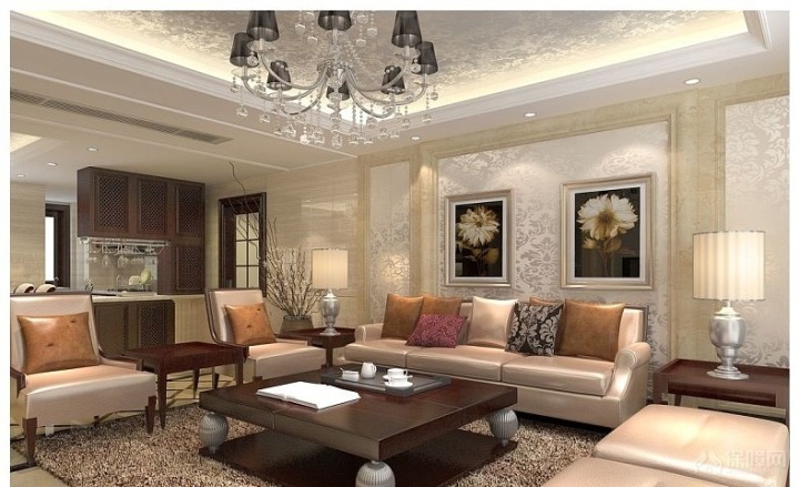 裝修客廳效果圖_簡(jiǎn)歐客廳裝修效果圖片_現(xiàn)代簡(jiǎn)約客廳裝修效果