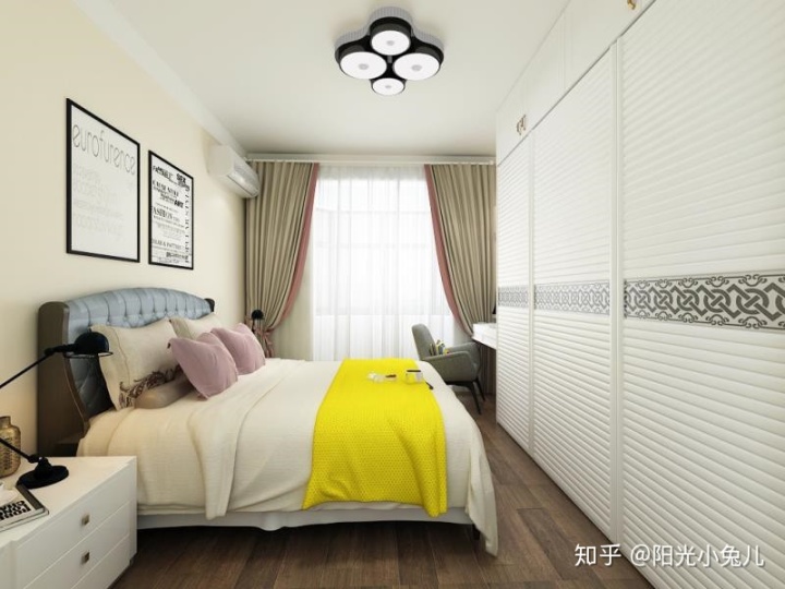 90㎡兩室一廳裝修樣板房！婚房裝修效果圖！昏暗的頂樓能裝這么好看？神奇