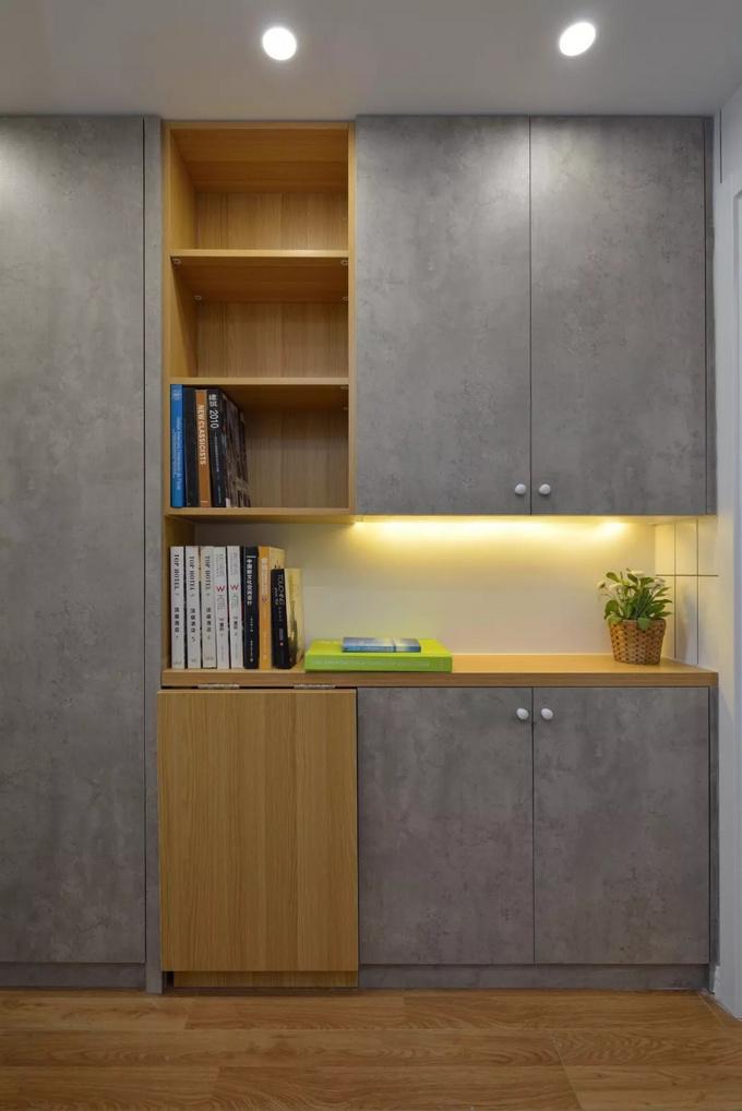 男主的45㎡公寓：功能齊全收納無敵，衛(wèi)生間玻璃墻做隔斷，機(jī)智