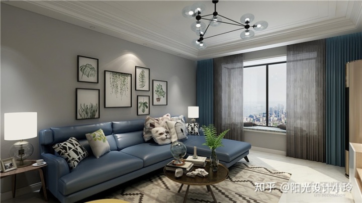 北歐風(fēng)格裝修效果圖！93平超美！小兩口共同打拼，太羨慕了