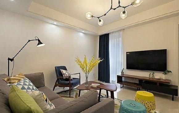 溫馨舒適的小兩房裝修，很時尚的北歐風空間，餐廳裝修特別實用