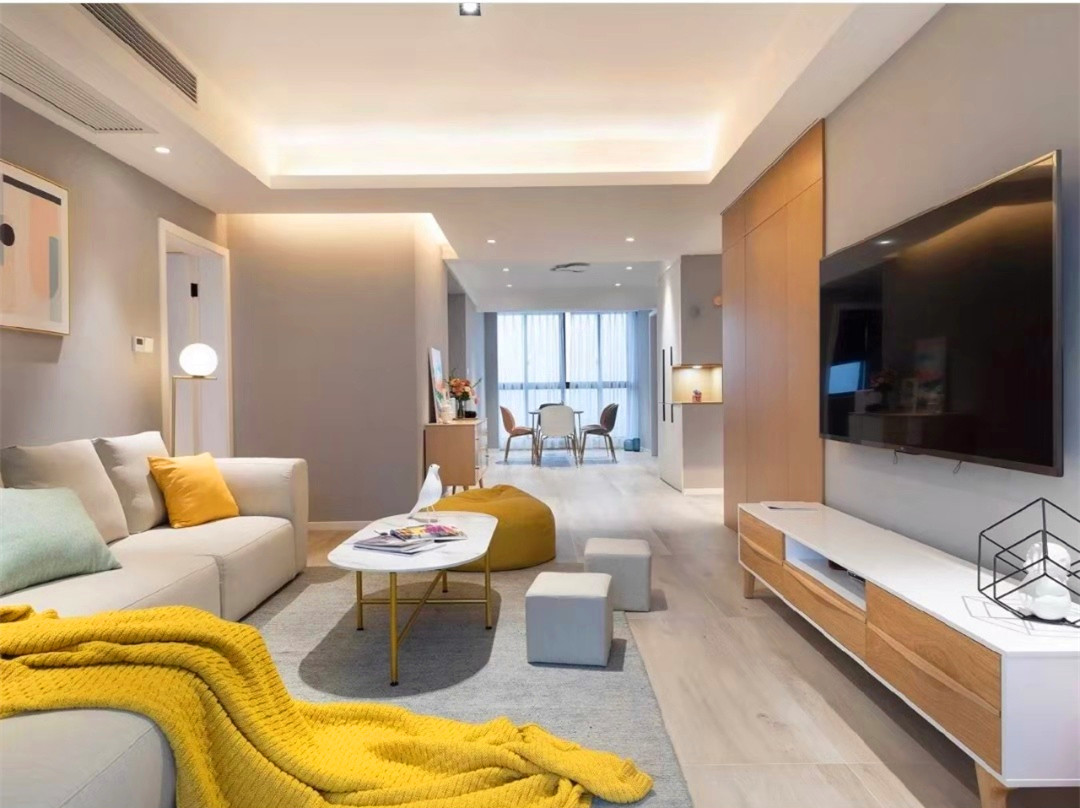 客廳窗簾裝修效果圖濟南頤康新居夢寐以求的現(xiàn)代輕奢現(xiàn)代簡約客廳設(shè)計圖片賞析