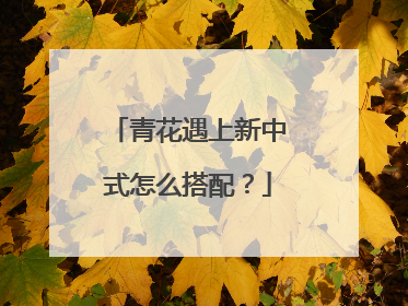 青花遇上新中式怎么搭配？