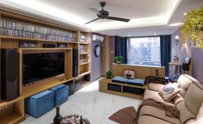 小戶型客廳電視墻設計 2020客廳電視墻設計 家裝小客廳效果圖片