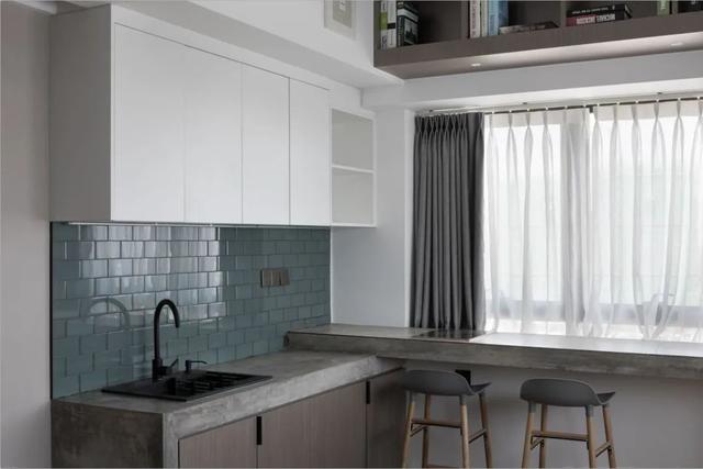 酒店公寓裝修效果圖(35㎡酒店式開間單身公寓，半平米都沒浪費(fèi)，還裝得很有檔次)(圖10)